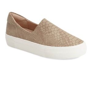 Anthropologie J/Slides snakeskin sneakers